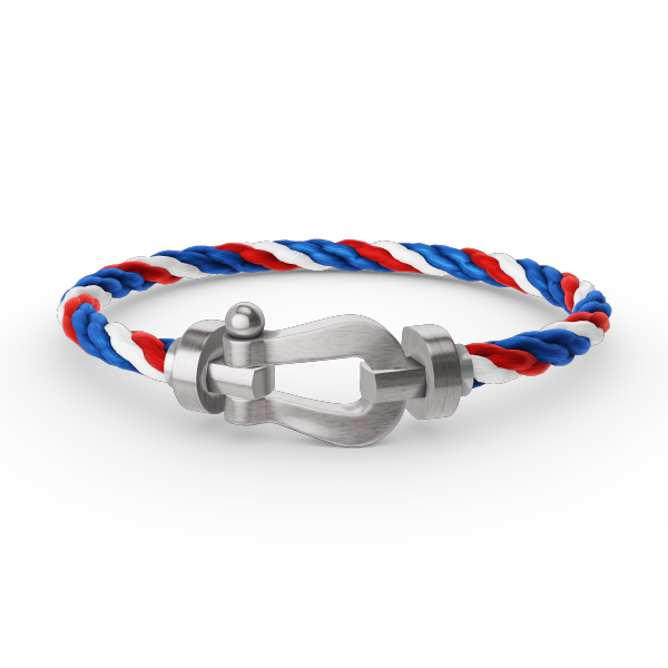 ??MIRA?¡¥FORCE LARGE HORSESHOE NO DIAMOND BRACELET SILVER