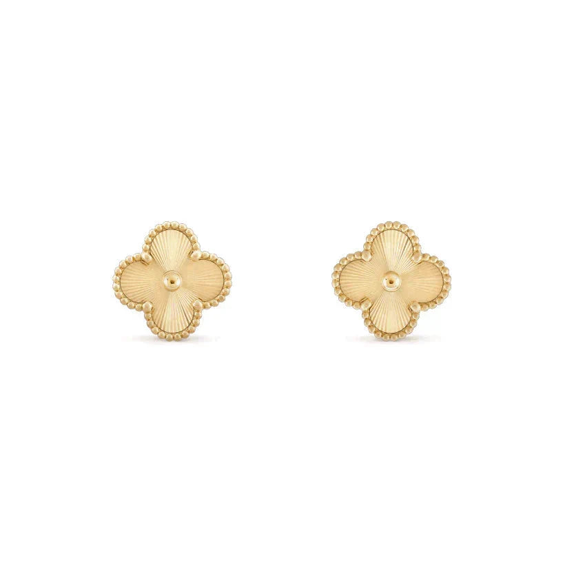 ??MIRA?¡¥CLOVER MEDIUM 1 MOTIFS LASER EARRINGS